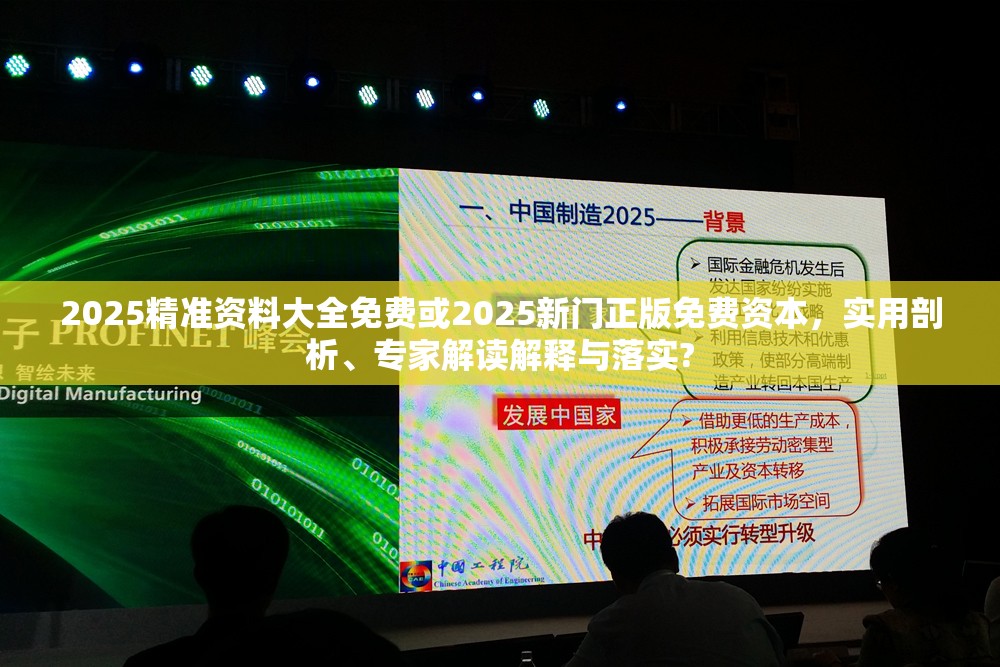 2025精准资料大全免费或2025新门正版免费资本，实用剖析、专家解读解释与落实?