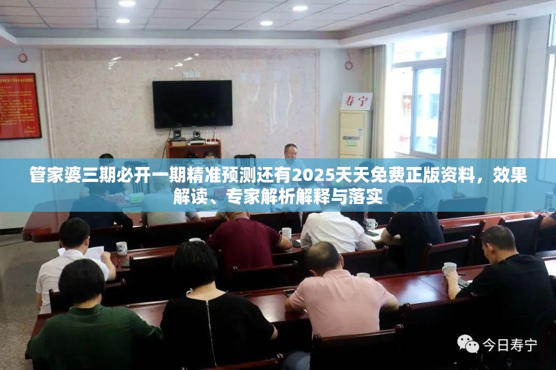 管家婆三期必开一期精准预测还有2025天天免费正版资料，效果解读、专家解析解释与落实
